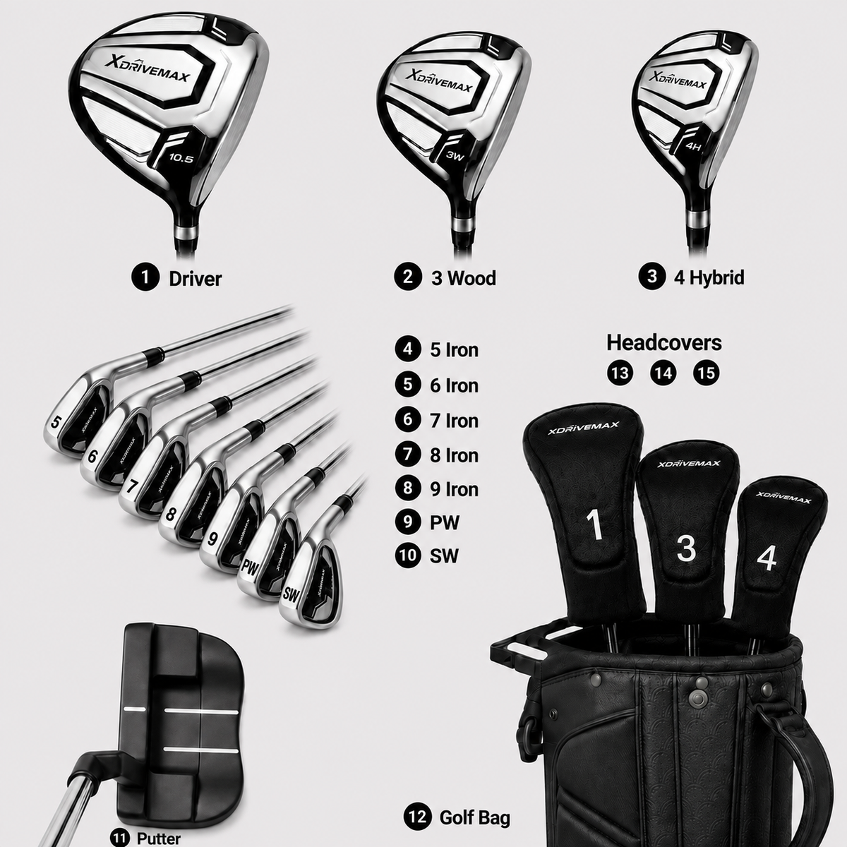 Men's XR 15-Piece Complete Set
