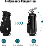 XDriveMax Quiet 15-Way Golf Stand Bag with Adjustable Straps