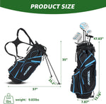 XDriveMax 10 Pieces Complete Mens Womens Golf Clubs Set Right Hand for Men Women Includes Stand Bag with Rain Hood, 1