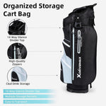XDriverMax 14-Piece Golf Club Set for Men & Women Beginners, Right/Left Handed, Driver, Fairway, Hybrid, 6/7/8/9/P/S Irons, Putter & Cart Bag, Lightweight Graphite for Driving Range Practice