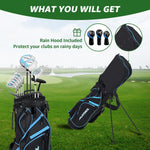 XDriveMax 10 Pieces Complete Mens Womens Golf Clubs Set Right Hand for Men Women Includes Stand Bag with Rain Hood, 1
