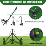 XDriveMax GC01 Golf Pull Push Cart 2 Wheel,Foldable Golf Push Cart for Golf Clubs,Lightweight Folding Golf Walking Pull Carts
