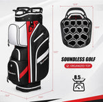 XDriveMax 14-Way Golf Cart Bag, Silent Lock Top & Full Length Dividers