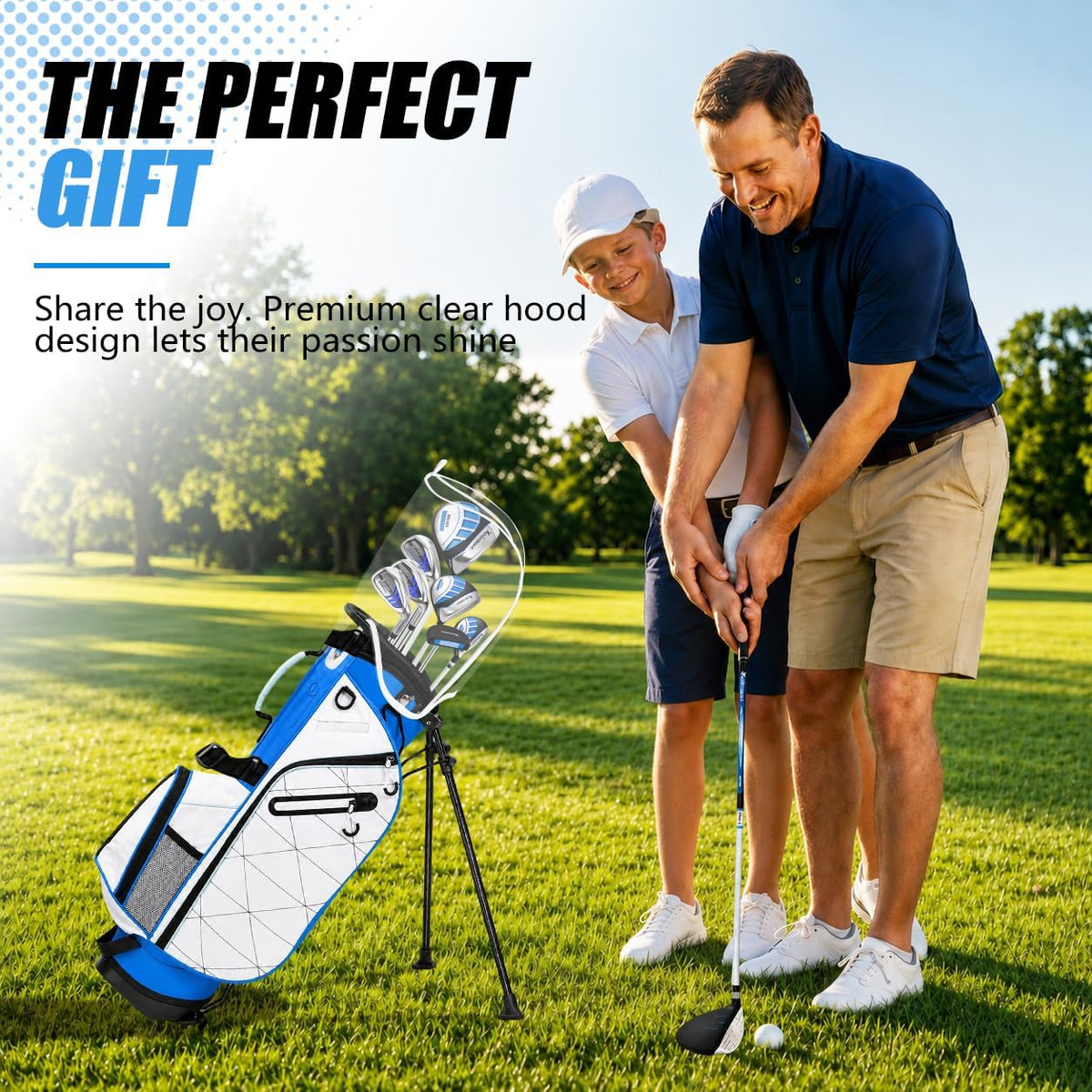 XDriverMax 7/8-Piece Youth Golf Club Set for Ages 8-17 (4'3"–5'6")