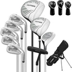 XDriveMax 10 Pieces Complete Mens Womens Golf Clubs Set Right Hand for Men Women Includes Stand Bag with Rain Hood, 1