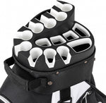 XDriveMax 15-Way Locking-Slot Golf Cart Bag,Silent Organizer Top