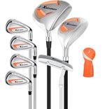 XDriveMax 7-Piece Complete Golf Clubs Set for Men & Women (Left/Right Hand), Advanced Performance Set with Fairway Wood, Hybrid, Irons and Putter, Regular Flex (No Golf Bag Included)