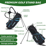 XDriveMax 10 Pieces Complete Mens Womens Golf Clubs Set Right Hand for Men Women Includes Stand Bag with Rain Hood, 1