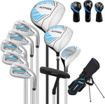 XDriveMax 10 Pieces Complete Mens Womens Golf Clubs Set Right Hand for Men Women Includes Stand Bag with Rain Hood, 1
