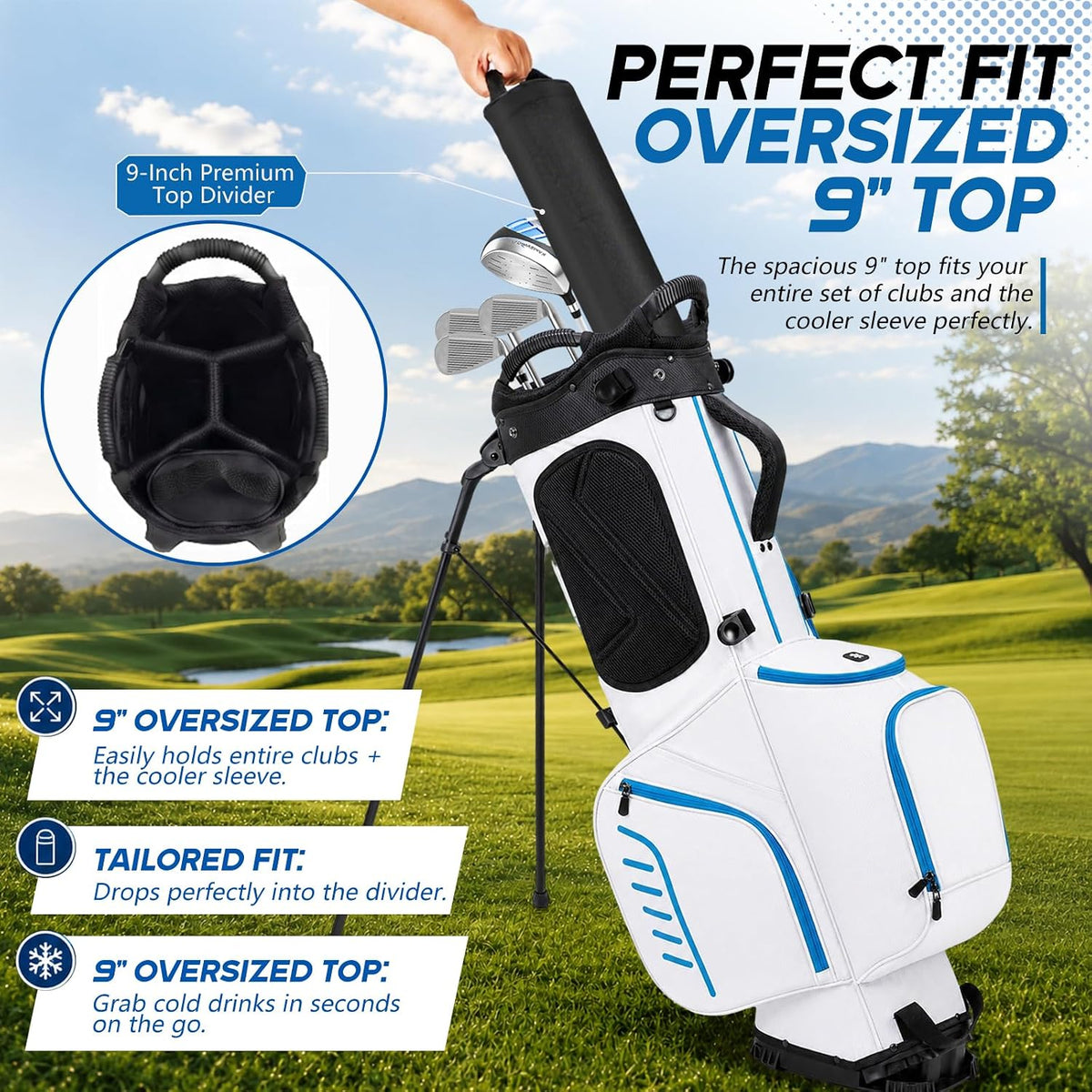 XDriveMax Lightweight Golf Stand Bag