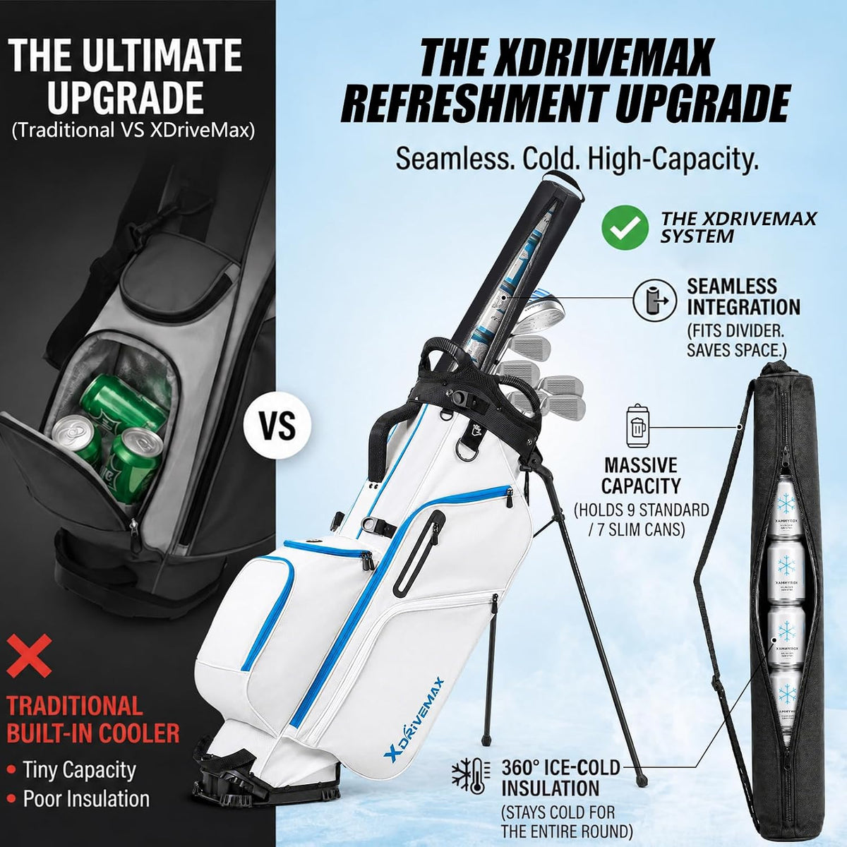 XDriveMax Lightweight Golf Stand Bag