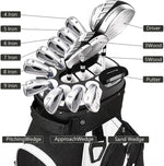 XDriveMax 15-Way Locking-Slot Golf Cart Bag,Silent Organizer Top