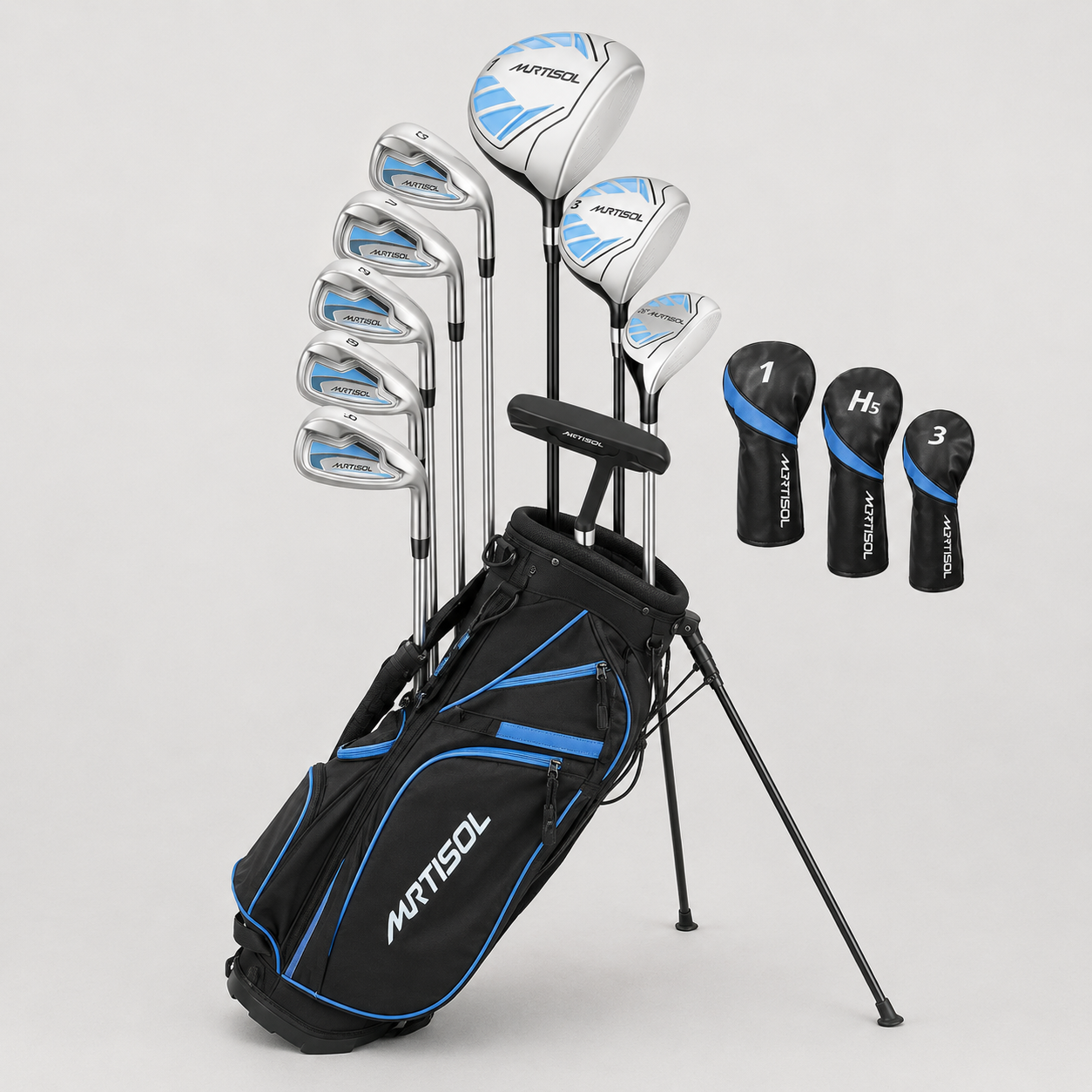 10-Piece Complete Golf Club Set for Men & Women